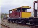 Queen Mary Brake Van At St Blazey About 1995