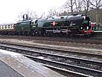 35028 Clan Line at Winchfield