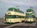 715 And 717, Bispham, Blackpool Tramway, Uk.