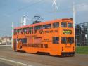 761, Pleasure Beach, Blackpool Tramway, Uk.